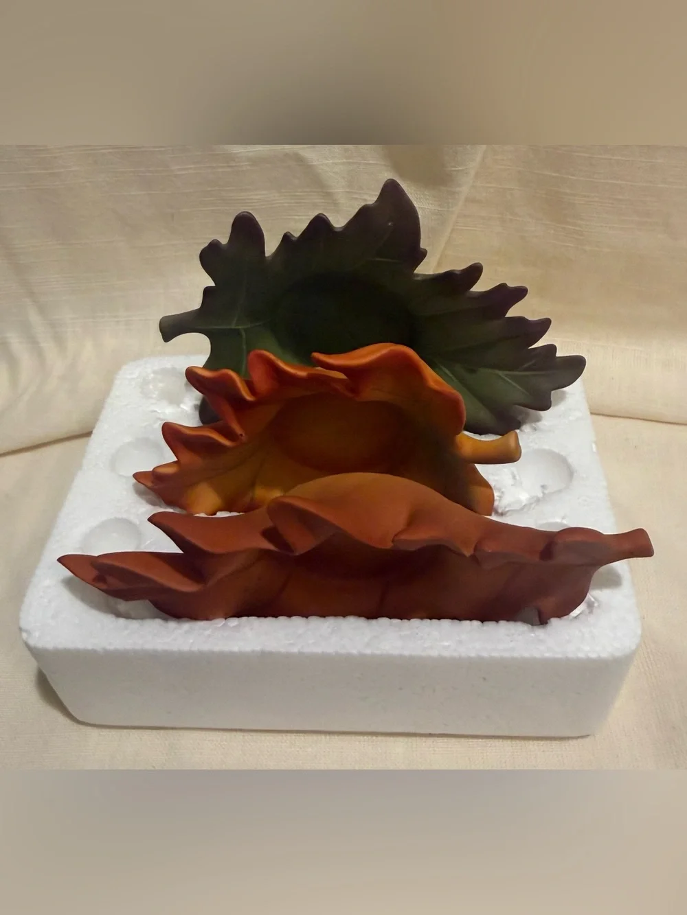 Whispering leaves, tea light candle, holder set, Partilite, fall leaves - Picture 5 of 8